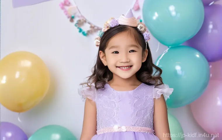 아이들을 위한 파티웨어 - Prompt 1: Trendy Korean-Inspired Party Princess**