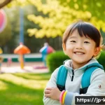 키즈용 스마트워치 추천 - A cheerful Japanese child wearing a colorful kids&rsquo; smartwatch with a large, easy-to-press touchscree...
